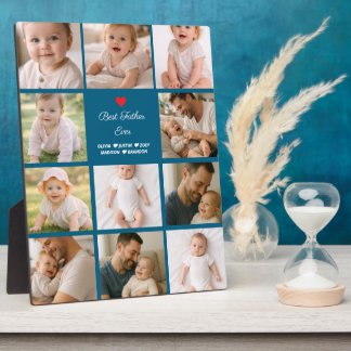 Best Father Ever Photo Collage | Personalized  Plaque
