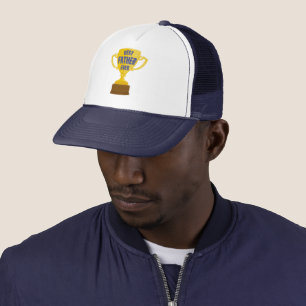 Best Father Ever Retro Trophy Cup for Dad Colourfu Trucker Hat