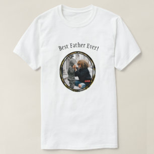 Best Father Family Photo Frame T-Shirt