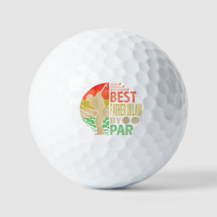 Best FATHER IN LAW By Par Golf Golfer Golf Balls