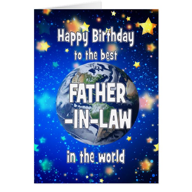 Best Father in Law In The World Birthday (Front)