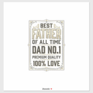 Best Father Vintage Engraving Typographic Shirt De
