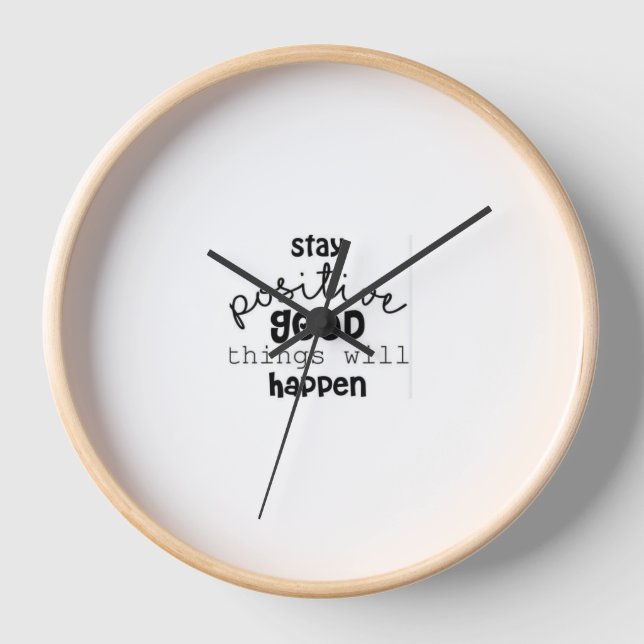 Best feeling quotes design wall clock (Front)