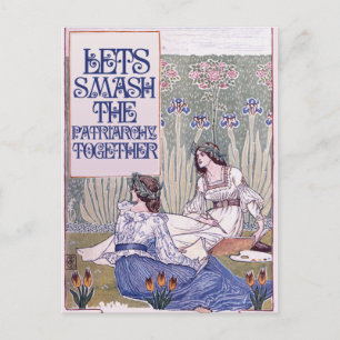 Best Feminist Friend Holiday Postcard