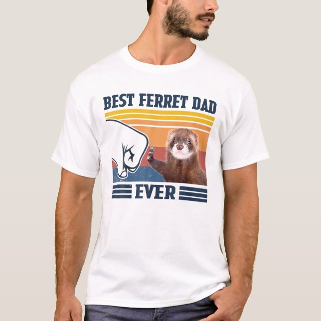 Best Ferret Dad Ever Fathers Day 2021 T-Shirt (Front)