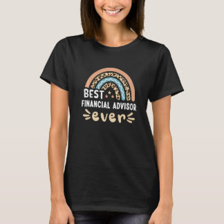 Best Financial Advisor Ever Leopard Rainbow Mom T-Shirt