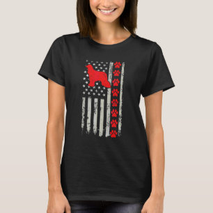 Best Firefighter Afador Mom Dad Ever Us Flag Dog P T-Shirt