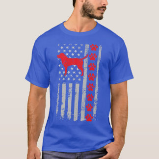 Best Firefighter Goldador Mom Dad Ever US Flag Dog T-Shirt
