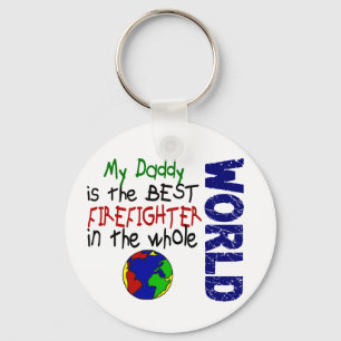 Best Firefighter In World 2 (Daddy) Keychain
