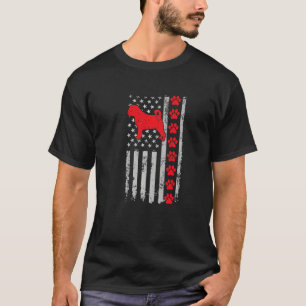 Best Firefighter Puggle Mom Dad Ever Us Flag Dog P T-Shirt