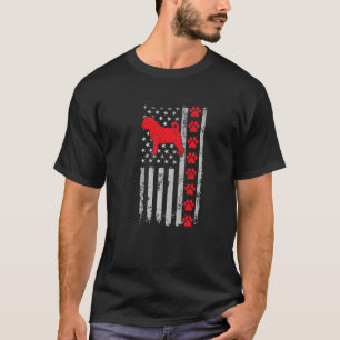 Best Firefighter Puggle Mom Dad Ever Us Flag Dog P T-Shirt