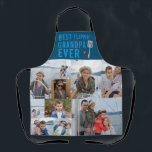 Best Flippin' Grandpa Ever | Photo Collage Apron<br><div class="desc">This sweet punny apron is perfect for dads who love to grill!!! Modern two toned colour block 10 photo collage. Featuring "Best flippin' Grandpa ever". These are Father’s Day gifts that are perfect for any dad. A gift that he will treasure for a lifetime! Can be customized for any moniker...</div>