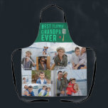 Best Flippin' Grandpa Ever | Photo Collage Apron<br><div class="desc">This sweet punny apron is perfect for dads who love to grill!!! Modern two toned colour block 10 photo collage. Featuring "Best flippin' Grandpa ever". These are Father’s Day gifts that are perfect for any dad. A gift that he will treasure for a lifetime! Can be customized for any moniker...</div>