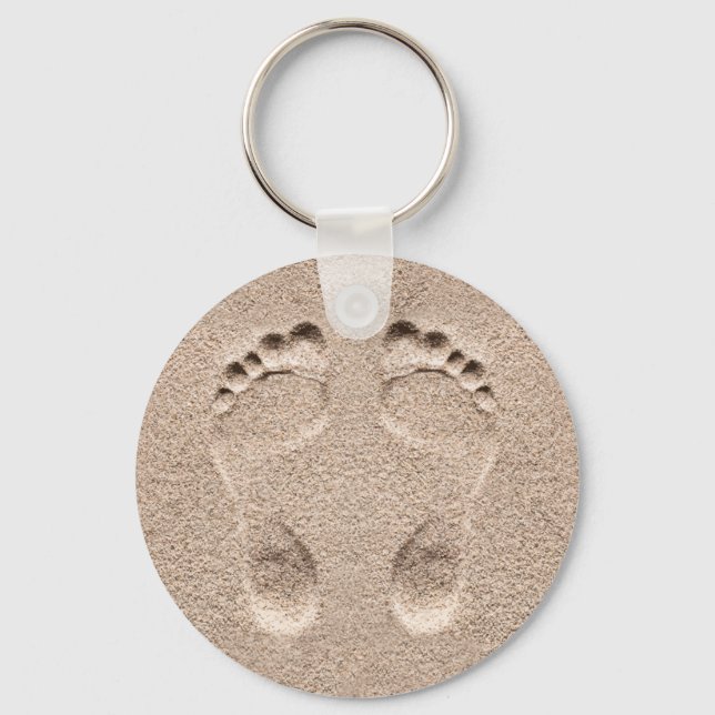 Best Footprints In The Sand Budget Keychains (Front)