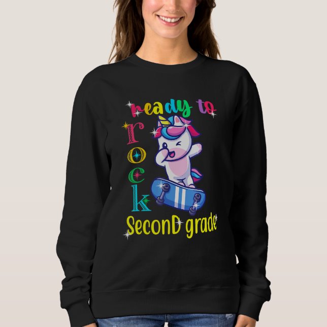 Best For 2nd Graders Second Grade Rocks Sweatshirt (Front)