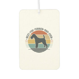 Best Fox Terrier Dad Ever Vintage Dog Shirt_1 Air Freshener