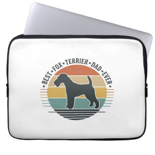 Best Fox Terrier Dad Ever Vintage Dog Shirt_1 Laptop Sleeve
