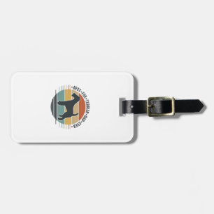 Best Fox Terrier Dad Ever Vintage Dog Shirt_1 Luggage Tag