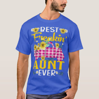 Best Freakin Aunt Ever Sunflower Truck Premium  T-Shirt