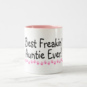 Best Freakin Auntie Ever Two-Tone Coffee Mug