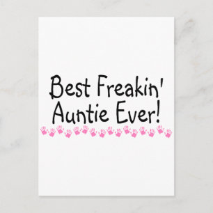 Best Freakin Auntie Every Postcard