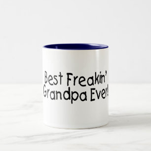 Best Freakin Grandpa Ever 2 Two-Tone Coffee Mug