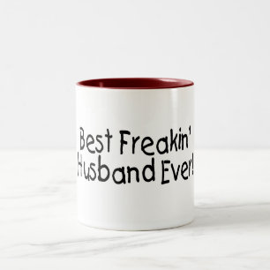Best Freakin Husband Ever Two-Tone Coffee Mug