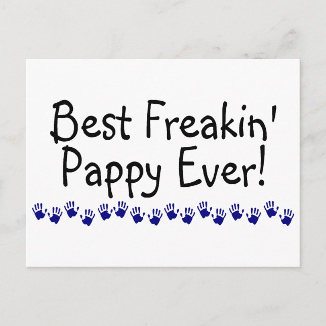 Best Freakin Pappy Ever Postcard (Front)