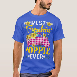Best Freakin' Poppie Ever Sunflower Truck Premium  T-Shirt
