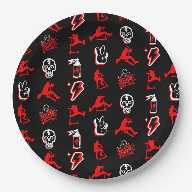 Best Freestyle Pro Scooters Paper Plate (Front)