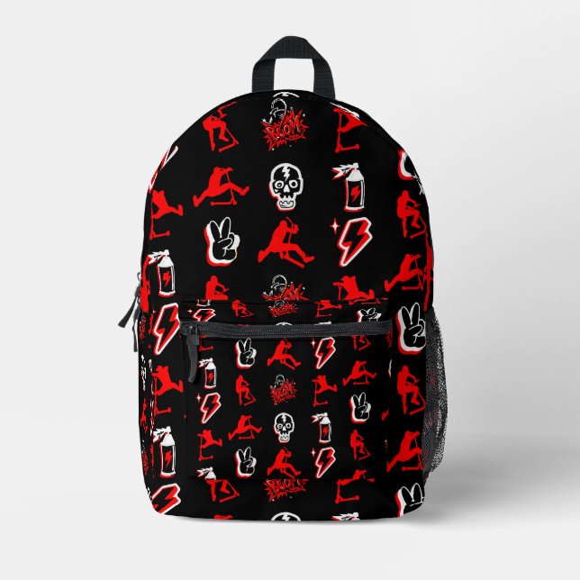 Best Freestyle Pro Scooters Printed Backpack (Front)