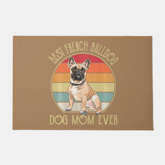 best french bulldog dog mom ever  dog lover long s doormat