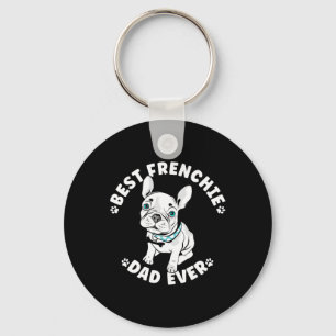Best Frenchie Dad Ever American Bulldog Keychain