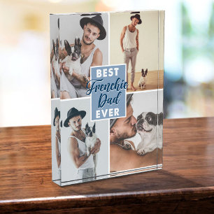 Best Frenchie Dad Ever Father's Day French Bulldog Photo Block