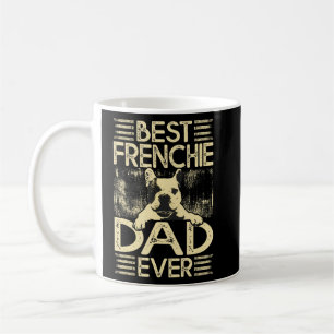 Best Frenchie Dad Ever Funny Dog Lover Retro Frenc Coffee Mug