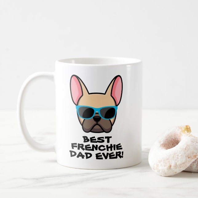 Best Frenchie Dad Father's Day Coffee Mug (With Donut)