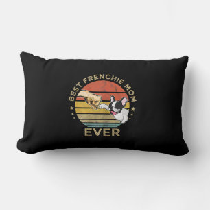 best frenchie mom ever french bulldog gift lumbar pillow