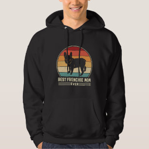 Best Frenchie Mom Ever Retro French Bulldog Dog Mo Hoodie