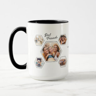 Best Frends Ten‑Photo Personalized Names & Year Mug