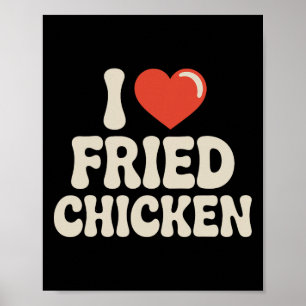 Best Fried Chicken Art For Men Women Kid Fried Chi Poster