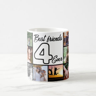 Best Friend 4-Ever Custom Photo Collage Mug