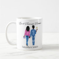 Best Friend African American Girls Photo Custom