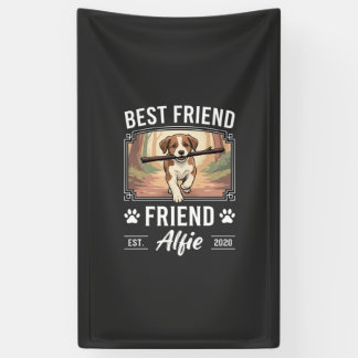 Best Friend Alfie Dog Lover Banner