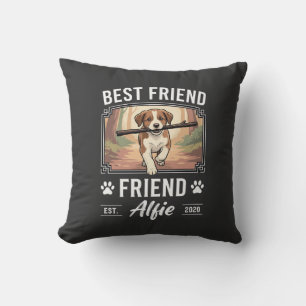 Best Friend Alfie Dog Lover Throw Pillow