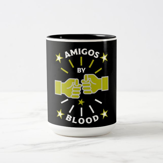 Best Friend Amigos Two-Tone Coffee Mug (Center)