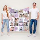 Best Friend Besties BFF Photo Collage Pink Purple