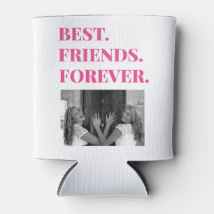 Best Friend BFF Besties Photo Can Cooler
