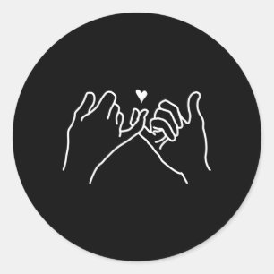 Best Friend Bff Ky Promise For Back To School Classic Round Sticker