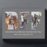 Best Friend BFF Photo Collage Besties Simple Grey Plaque<br><div class="desc">Best friends are the sisters that life gives us! A tribute to the bond only best friends understand, this print features 3 of your favourite photos of you and your BFF. You can easily customize the photo, quote names and colour of the plaque by clicking 'Customize It' on the sidebar...</div>
