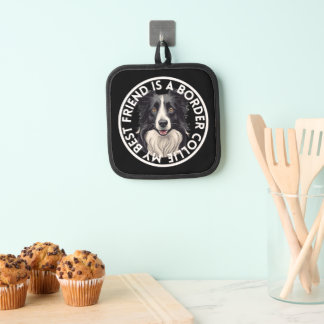 Best Friend Border Collie Pot Holder